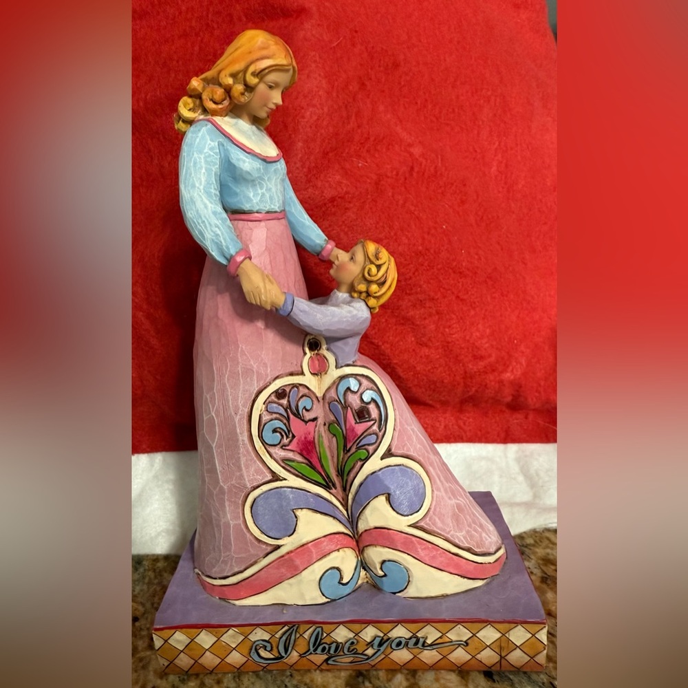 Jim Shore I Love You Figurine Mother And Daughter Hug C4007243